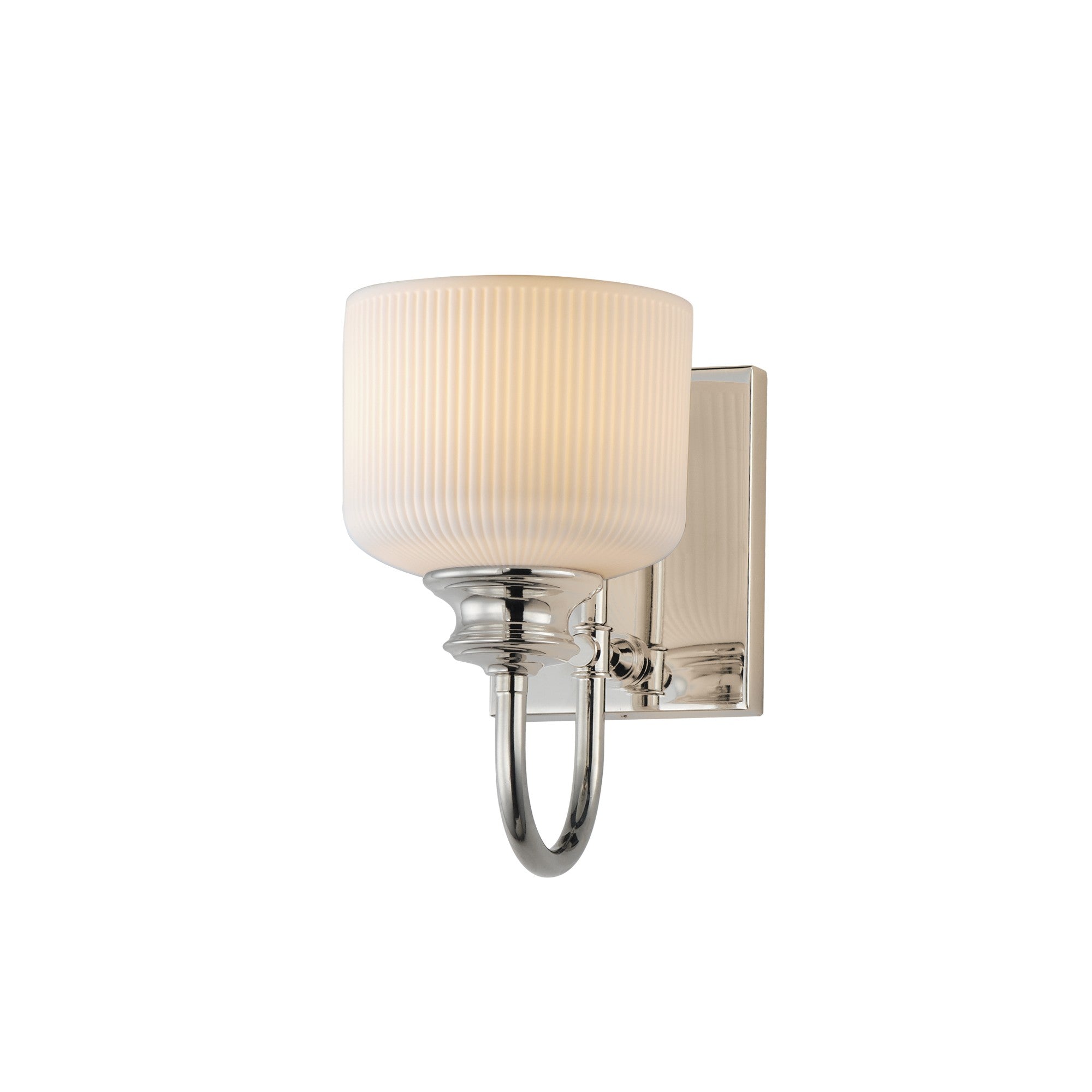 Bisque 10" Wall Sconce, Polished Nickel Finish - Bees Lighting