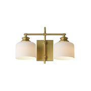 Bisque 16" 2-Light Wall Sconce, Natural Aged Brass Finish - Bees Lighting