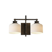 Bisque 16" 2-Light Wall Sconce, Oil Rubbed Bronze Finish - Bees Lighting