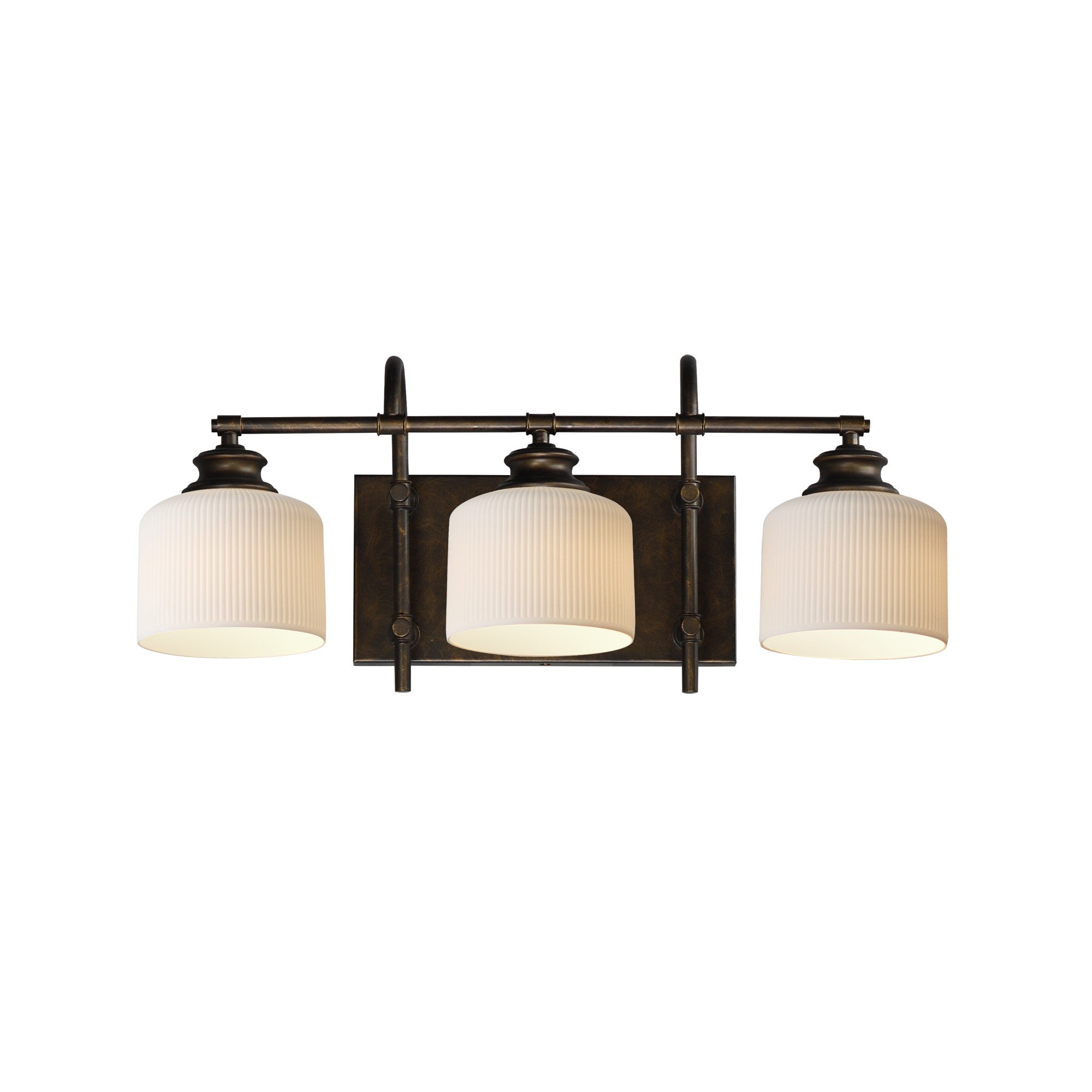 Bisque 24" 3-Light Bath Vanity, Oil Rubbed Bronze Finish