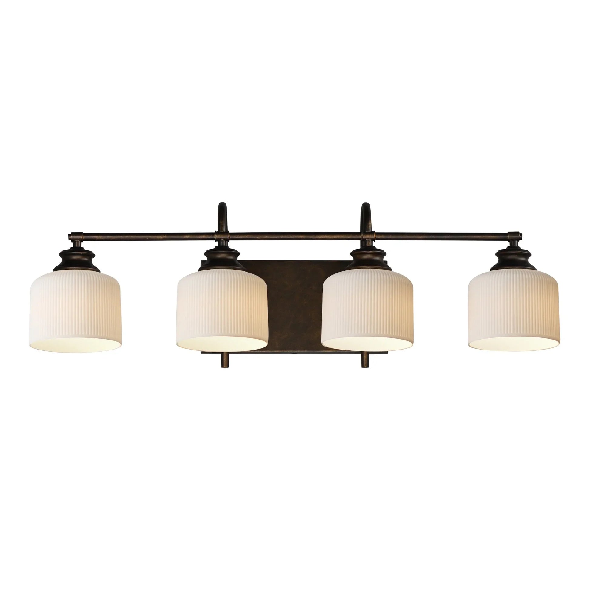 Bisque 32" 4-Light Bath Vanity, Oil Rubbed Bronze Finish - Bees Lighting