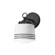 Eureka 10" Wall Sconce, Black Finish - Bees Lighting