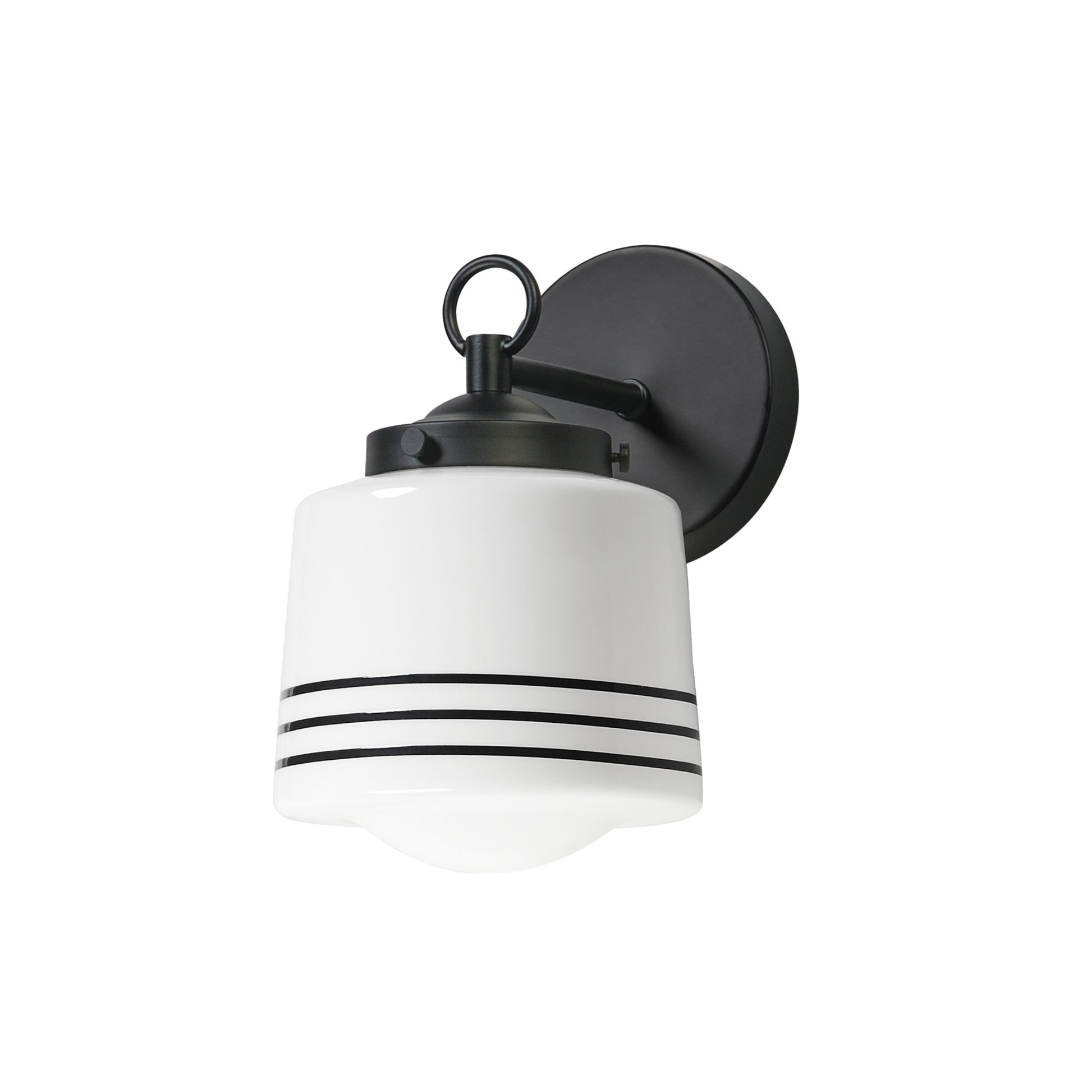 Eureka 10" Wall Sconce, Black Finish - Bees Lighting