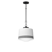 Eureka 12" Pendant, Black Finish - Bees Lighting