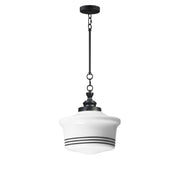 Eureka 14" Pendant, Black Finish - Bees Lighting