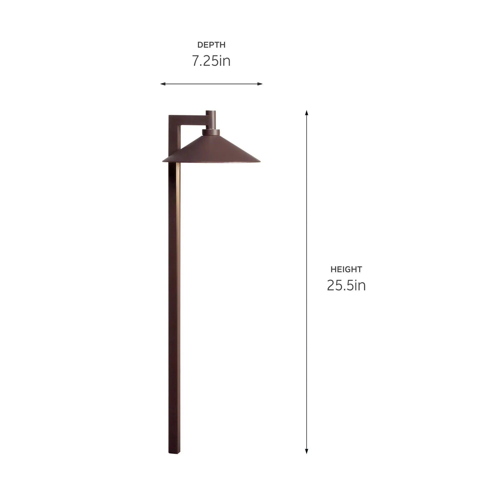 4.3W 302 Lumens LED Ripley Path Light 3000K Centennial Brass - Bees Lighting