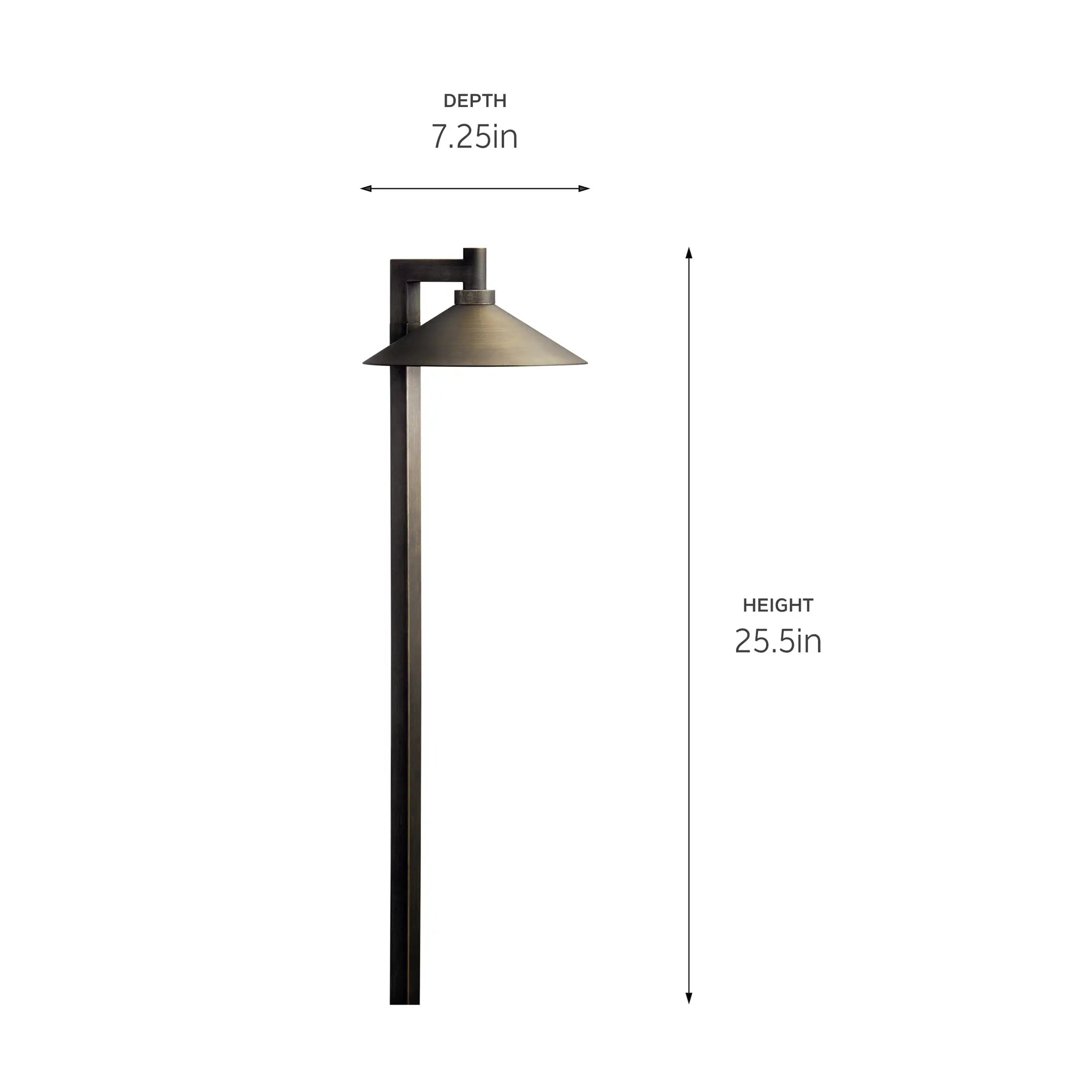 4.3W 302 Lumens LED Ripley Path Light 3000K Centennial Brass - Bees Lighting