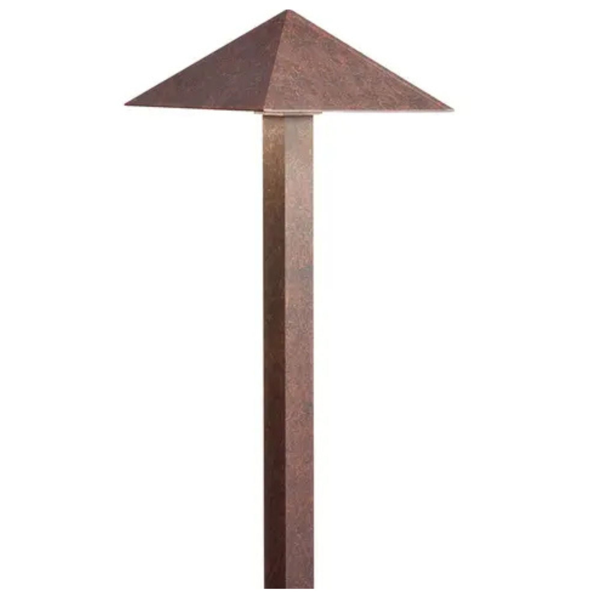 LED Pyramid Path Light, 2700K, Textured Tannery Bronze