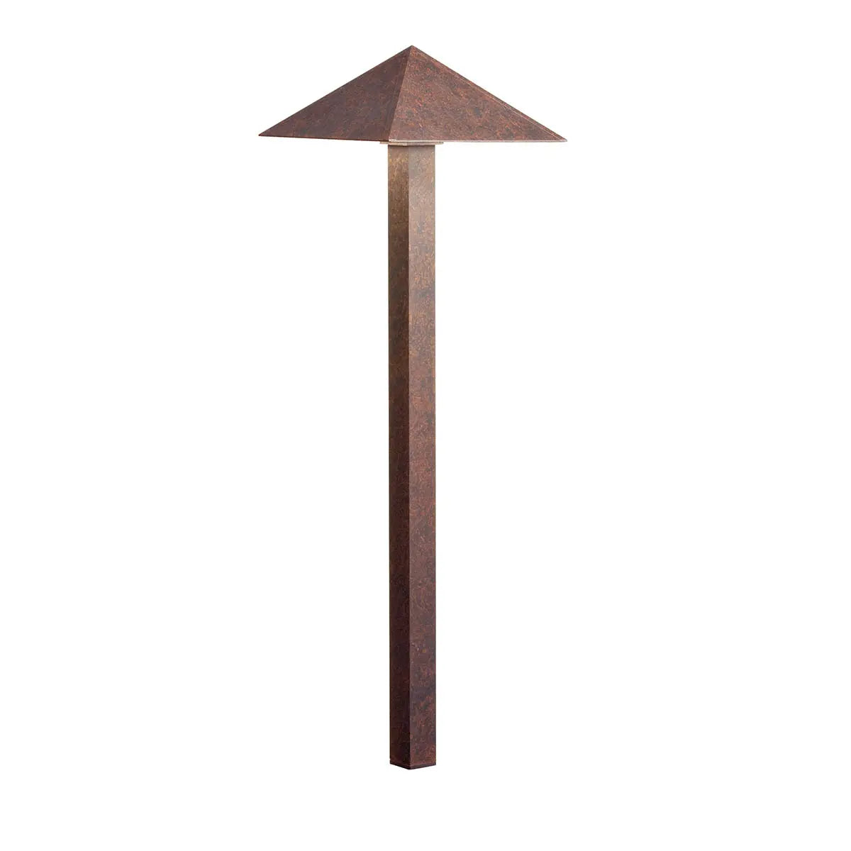 LED Pyramid Path Light, Textured Tannery Bronze - Bees Lighting