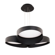 Triolet 36" LED Pendant, 4CCT, Black Finish - Bees Lighting