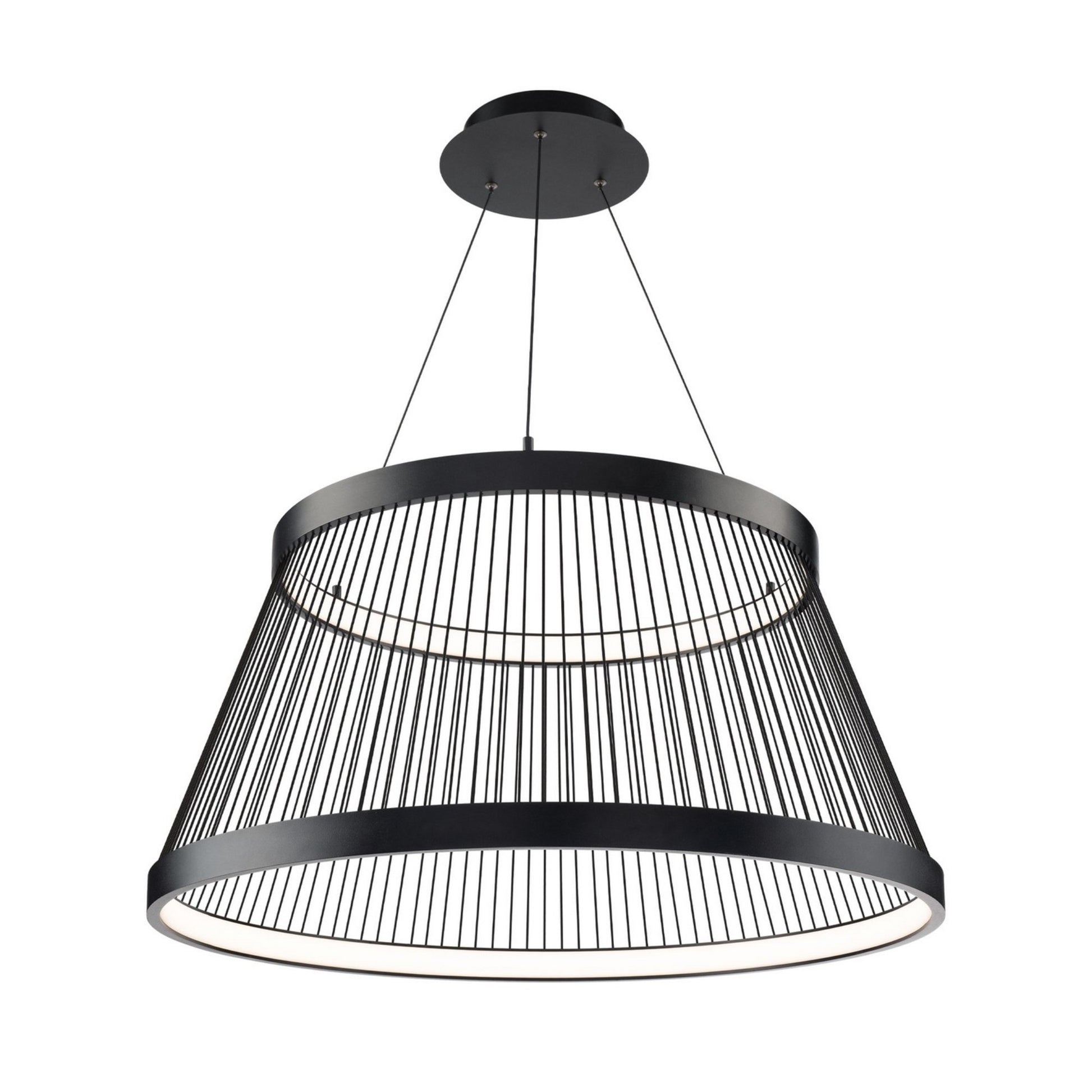 Grohle 31" LED Pendant, 4CCT, Black Finish - Bees Lighting