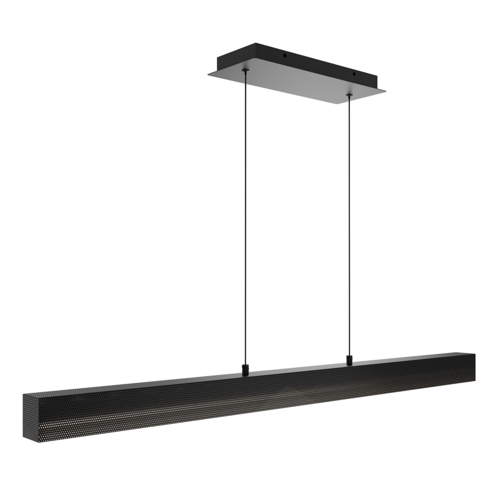 Grille 47" LED Pendant, 4CCT, Black Finish - Bees Lighting
