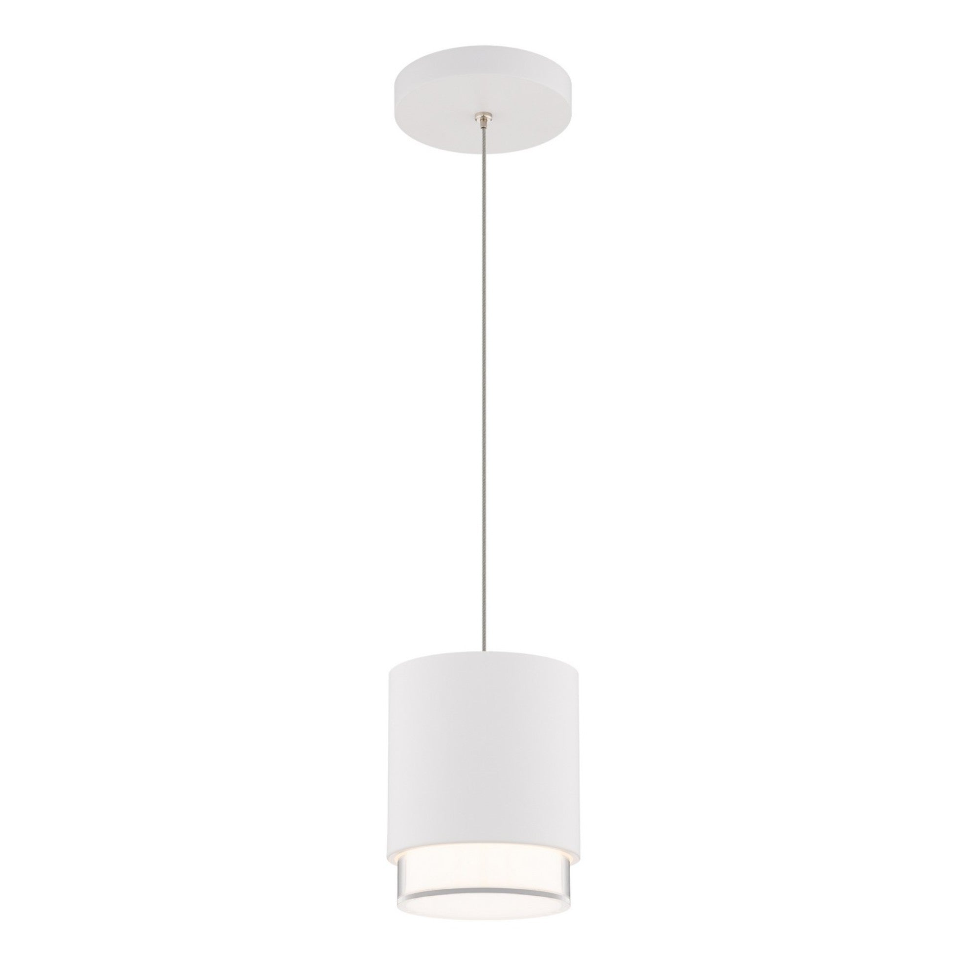 Cloak 6" LED Pendant, 4CCT, White Finish - Bees Lighting