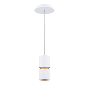 Pedistal 7" LED Pendant, 4CCT, White Finish - Bees Lighting
