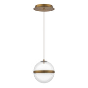 Cyllindra 6" LED Pendant, 4CCT, Aged Brass Finish - Bees Lighting