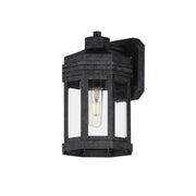 Wright 12" Outdoor Wall Sconce, Black Patina Finish - Bees Lighting
