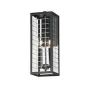 Magnus 17" 2-Light Outdoor Wall Sconce, Black Finish - Bees Lighting