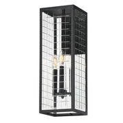 Magnus 21" 3-Light Outdoor Wall Sconce, Black Finish - Bees Lighting