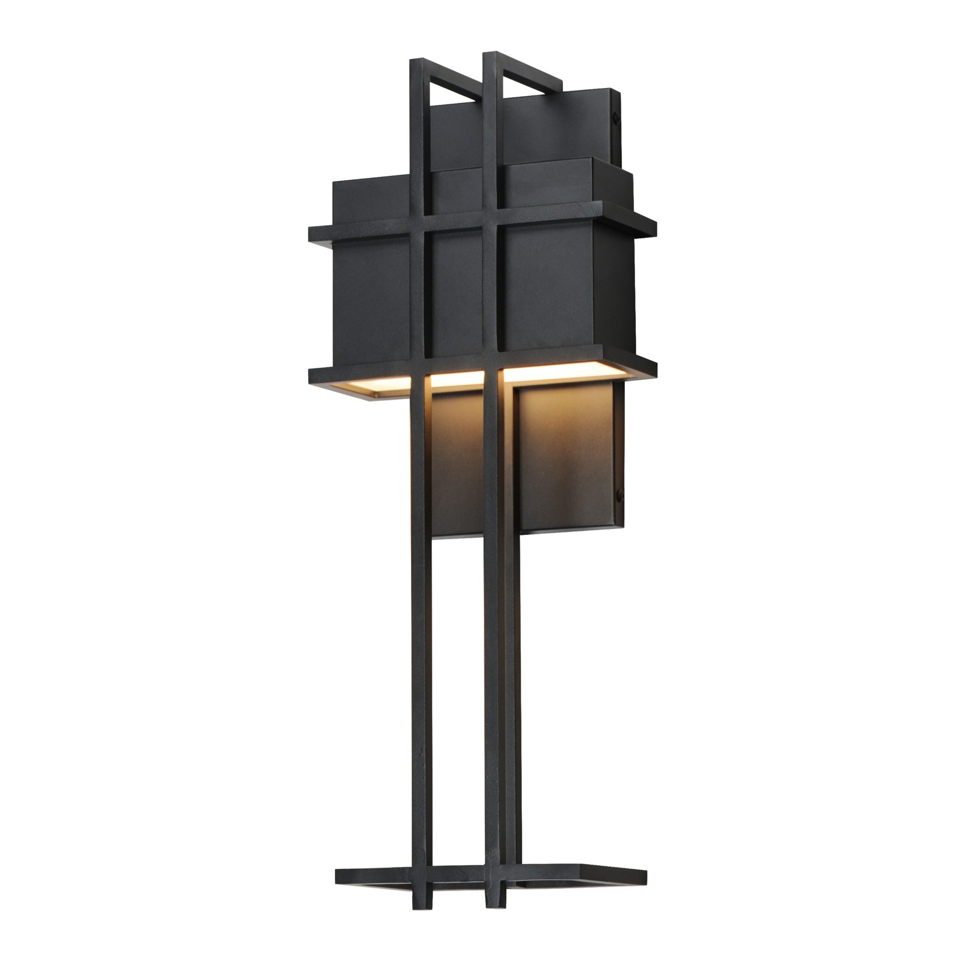 Prairie 21" LED Outdoor Wall Sconce, Black Finish - Bees Lighting