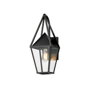 Bavaria 18" Outdoor Wall Sconce, Black Finish - Bees Lighting