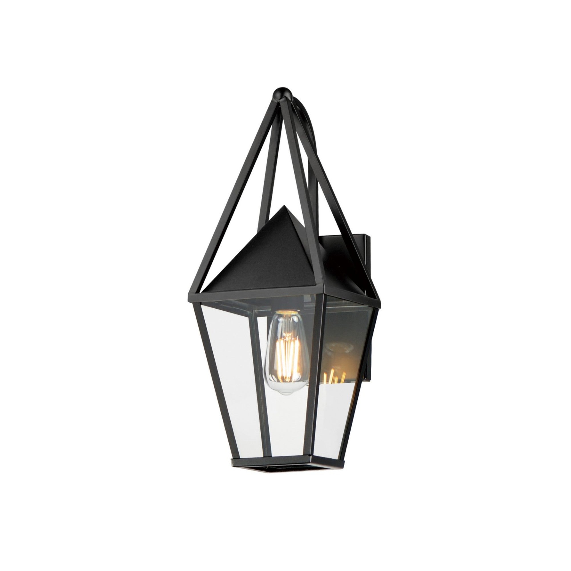 Bavaria 18" Outdoor Wall Sconce, Black Finish - Bees Lighting