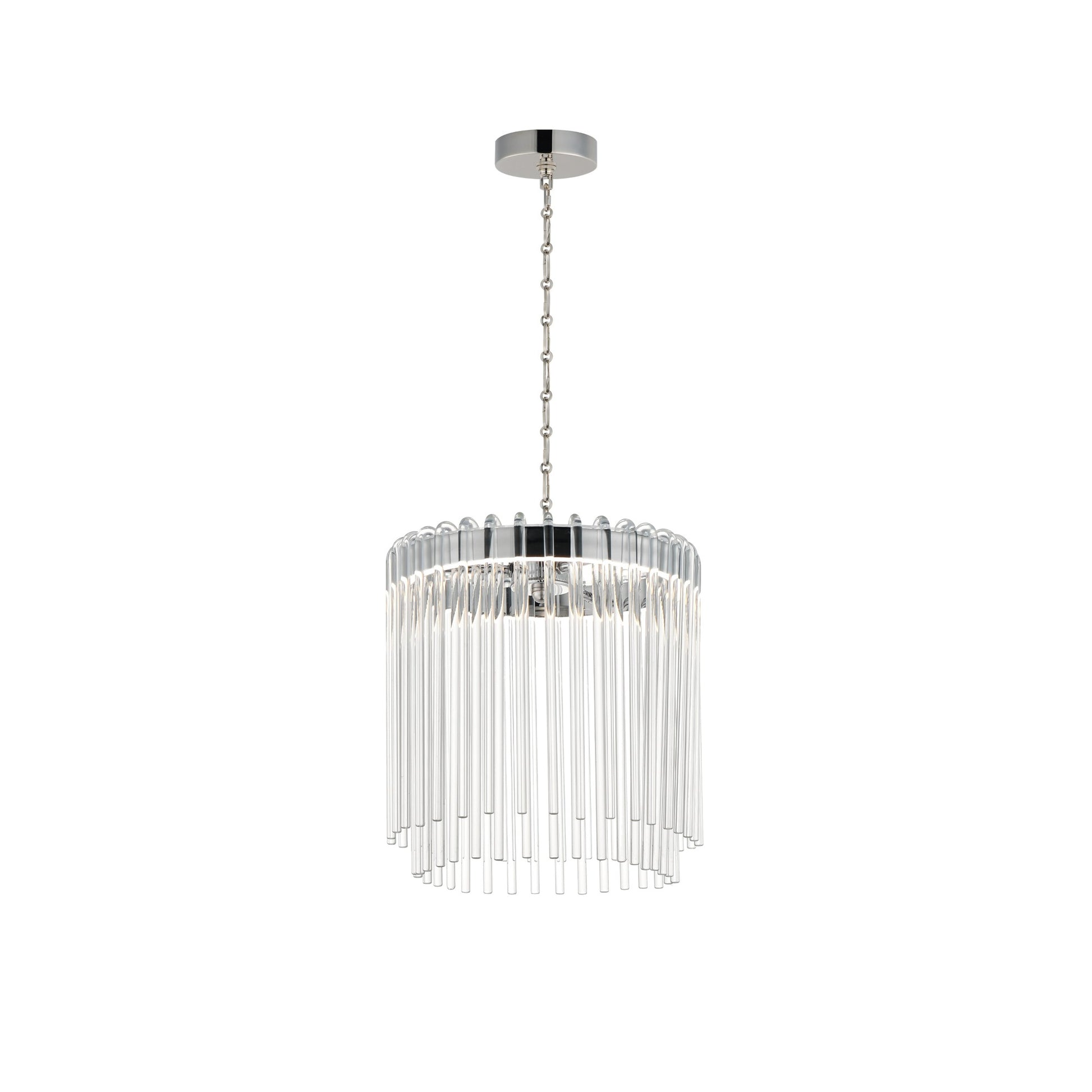 Jolie 13" LED Pendant, Polished Nickel Finish - Bees Lighting