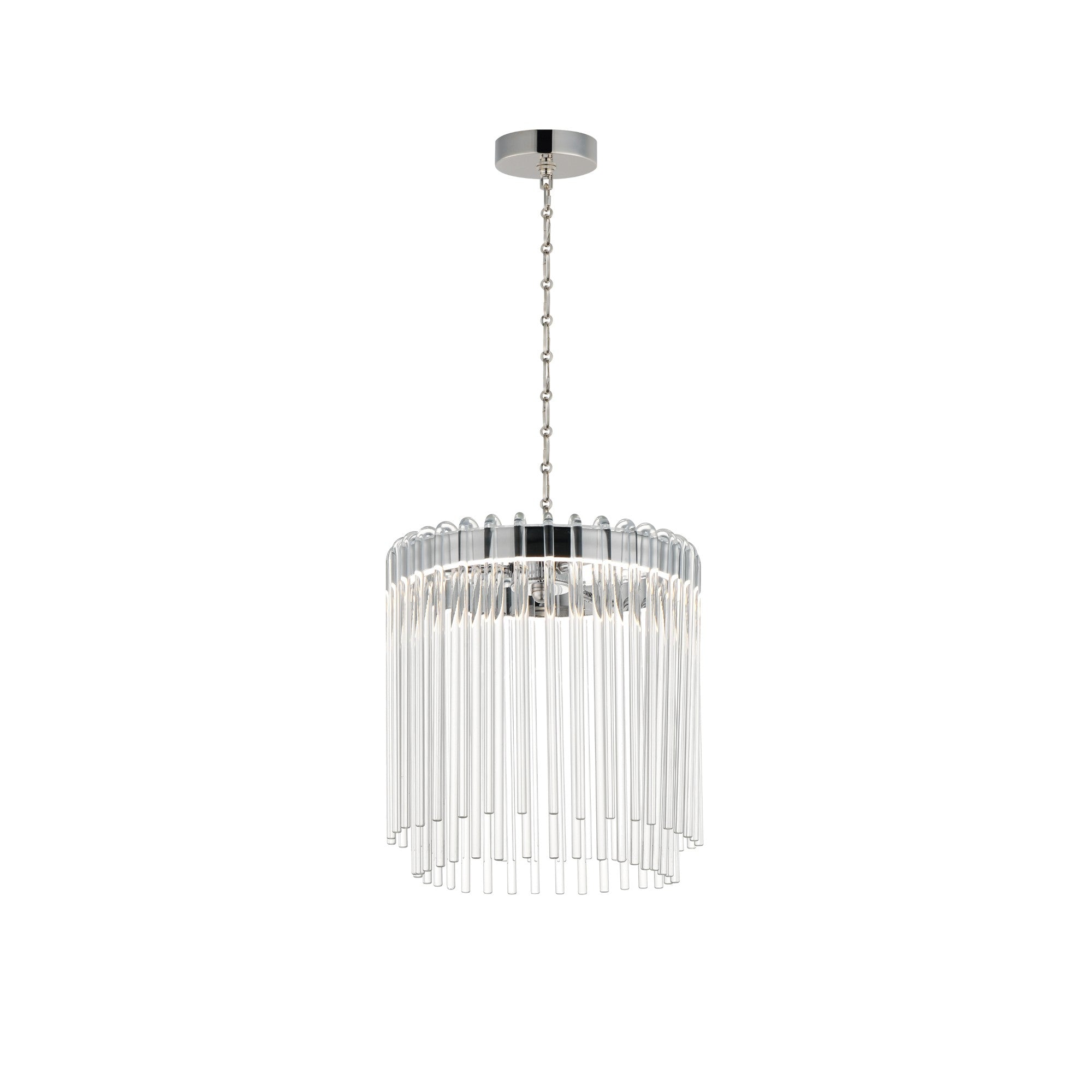Jolie 13" LED Pendant, Polished Nickel Finish - Bees Lighting