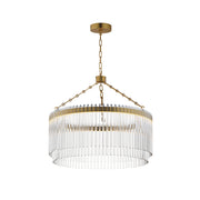 Jolie 25" LED Pendant, Natural Aged Brass Finish - Bees Lighting
