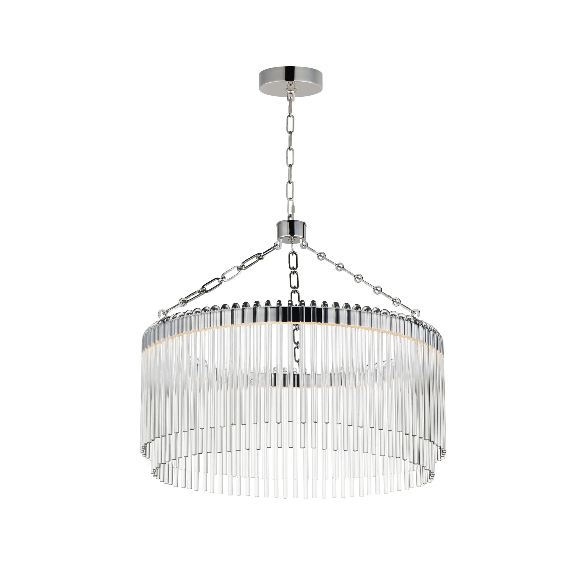 Jolie 25" LED Pendant, Polished Nickel Finish - Bees Lighting