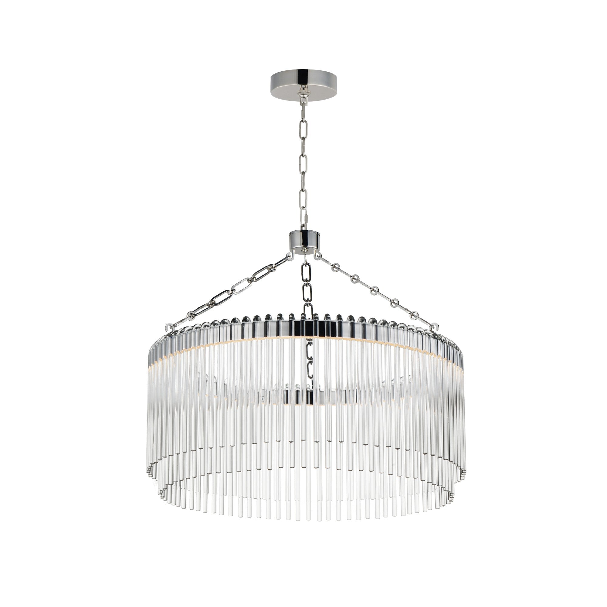 Jolie 25" LED Pendant, Polished Nickel Finish - Bees Lighting