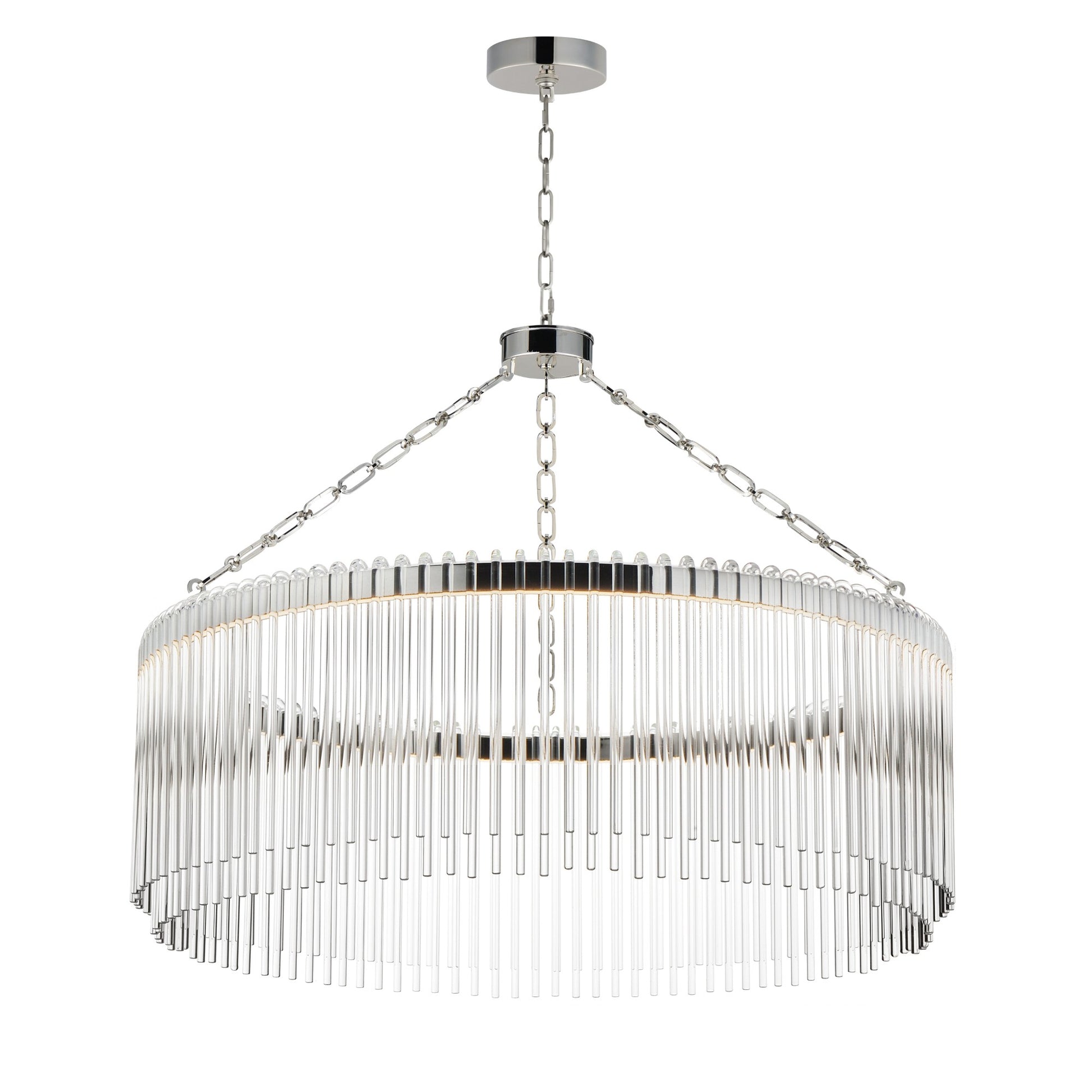 Jolie 34" LED Pendant, Polished Nickel Finish - Bees Lighting