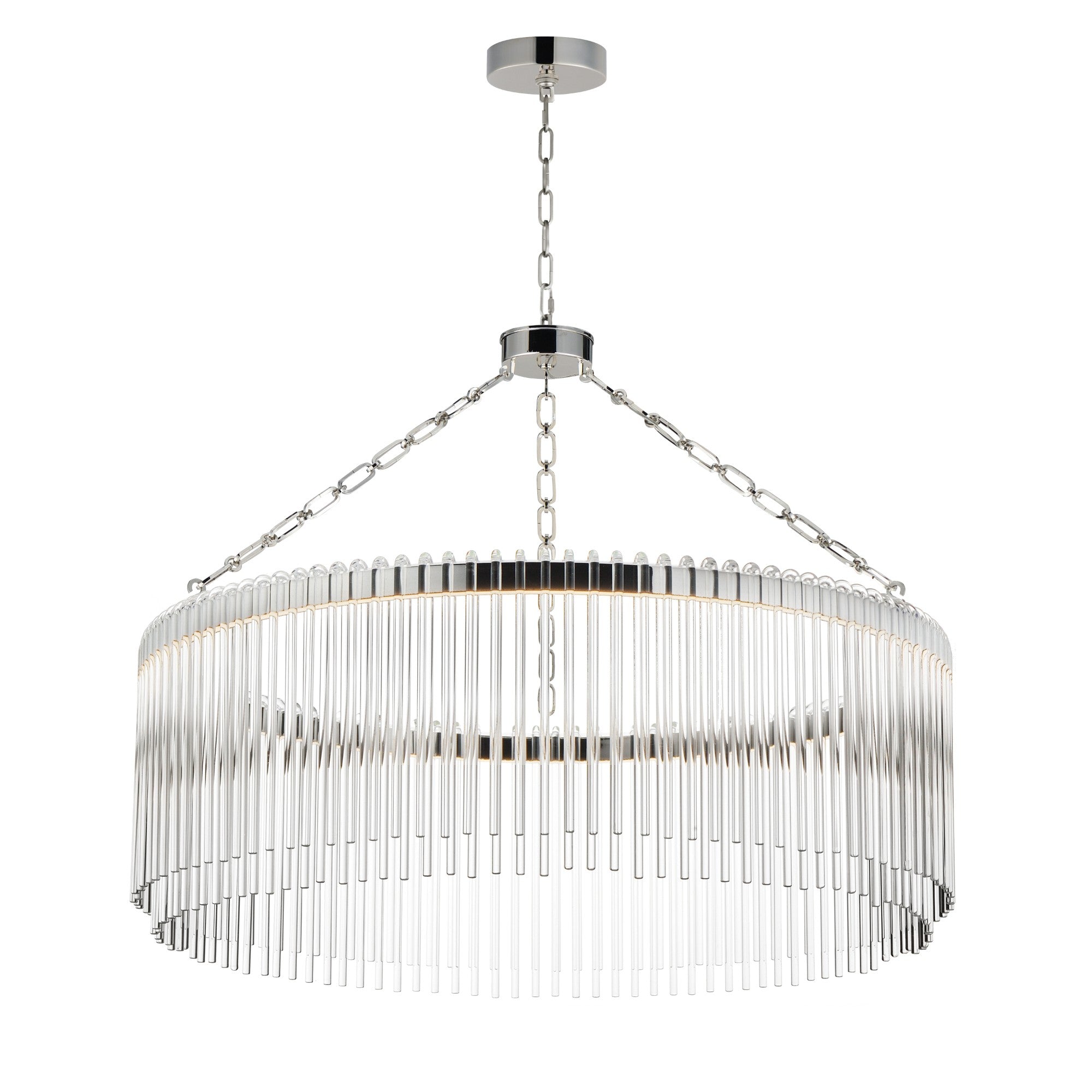 Jolie 34" LED Pendant, Polished Nickel Finish - Bees Lighting