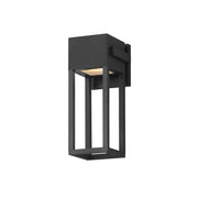 Strand VX 14" LED Outdoor Wall Sconce, Black Finish - Bees Lighting