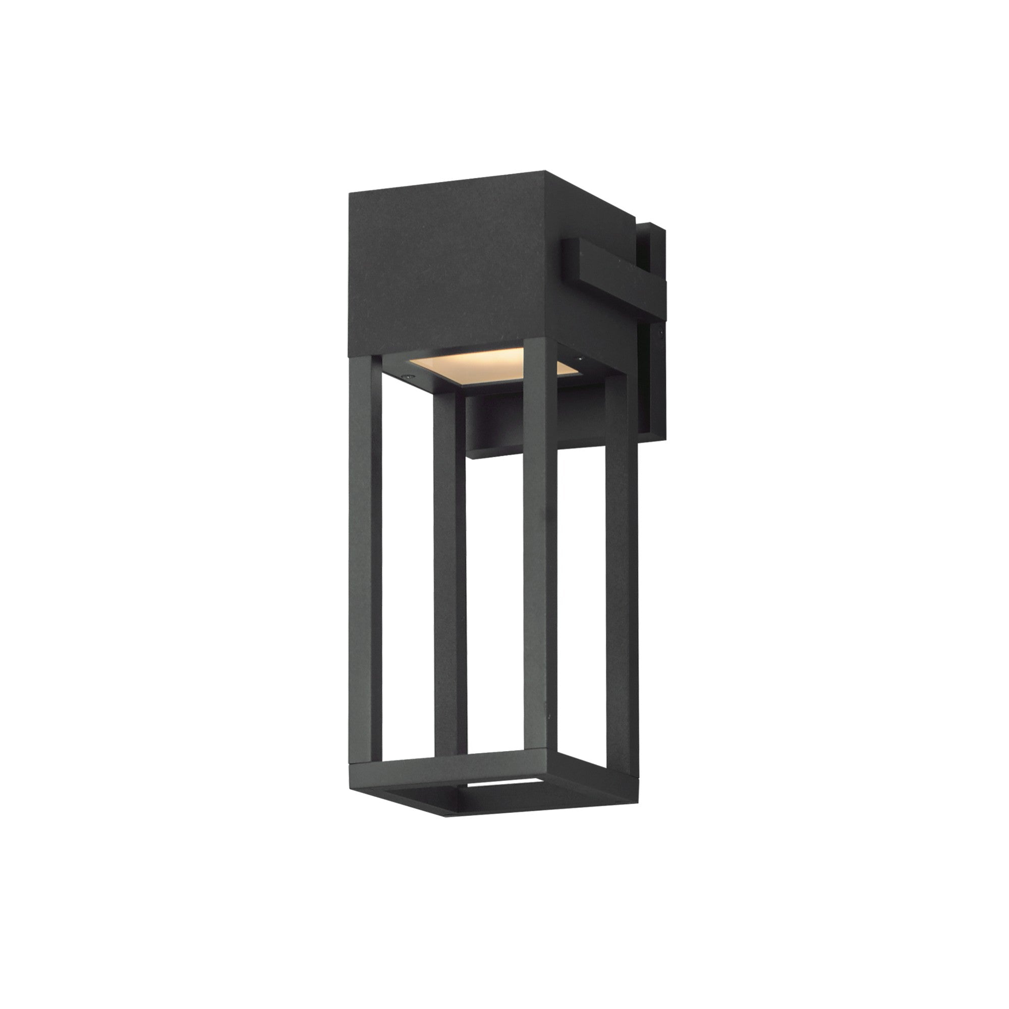 Strand VX 14" LED Outdoor Wall Sconce, Black Finish - Bees Lighting