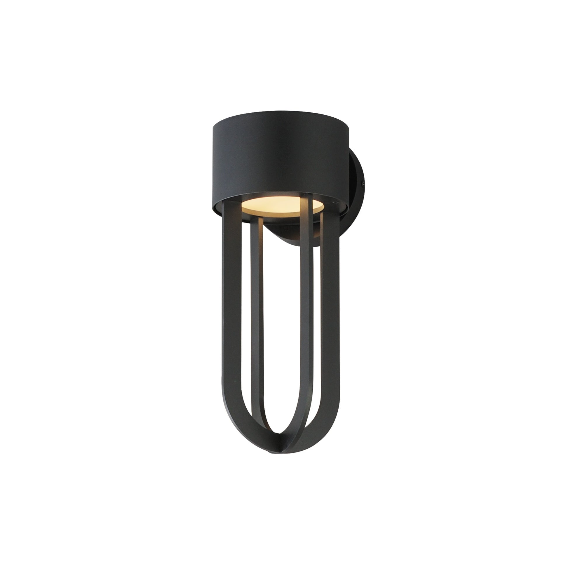 Quayside VX 14" LED Outdoor Wall Sconce, Black Finish - Bees Lighting