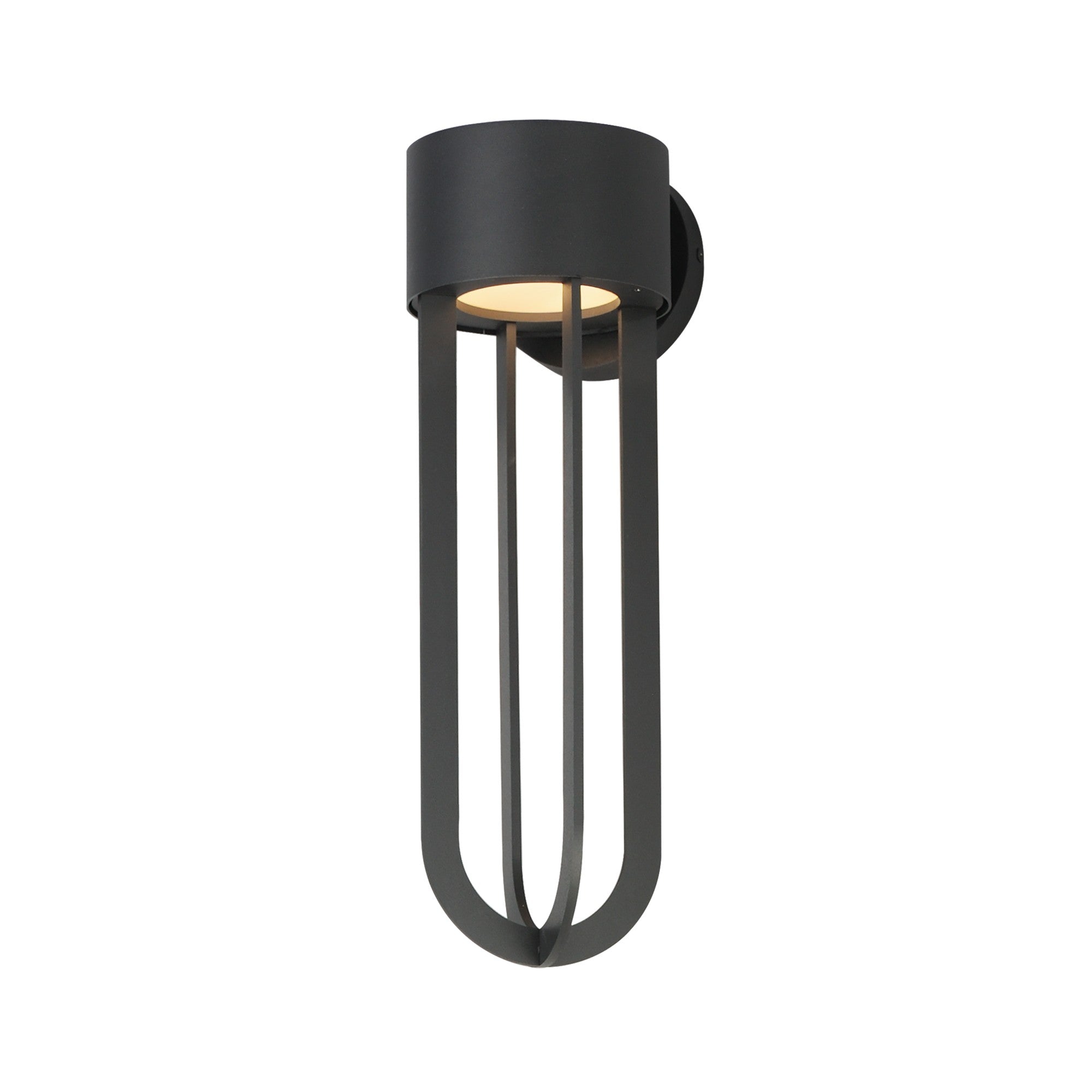Quayside VX 18" LED Outdoor Wall Sconce, Black Finish - Bees Lighting