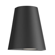 Taper 6" LED Outdoor Wall Sconce, Black Finish - Bees Lighting
