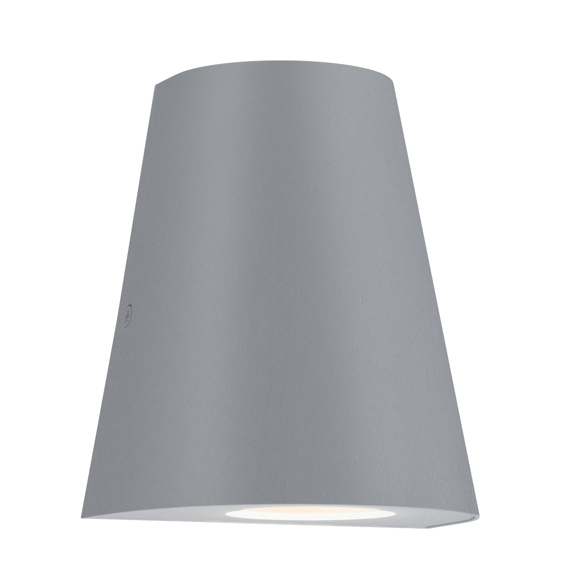 Taper 6" LED Outdoor Wall Sconce, Silver Finish - Bees Lighting