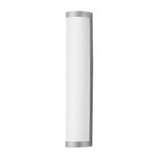 Halfpipe 26" LED Outdoor Wall Sconce, Brushed Aluminum Finish - Bees Lighting