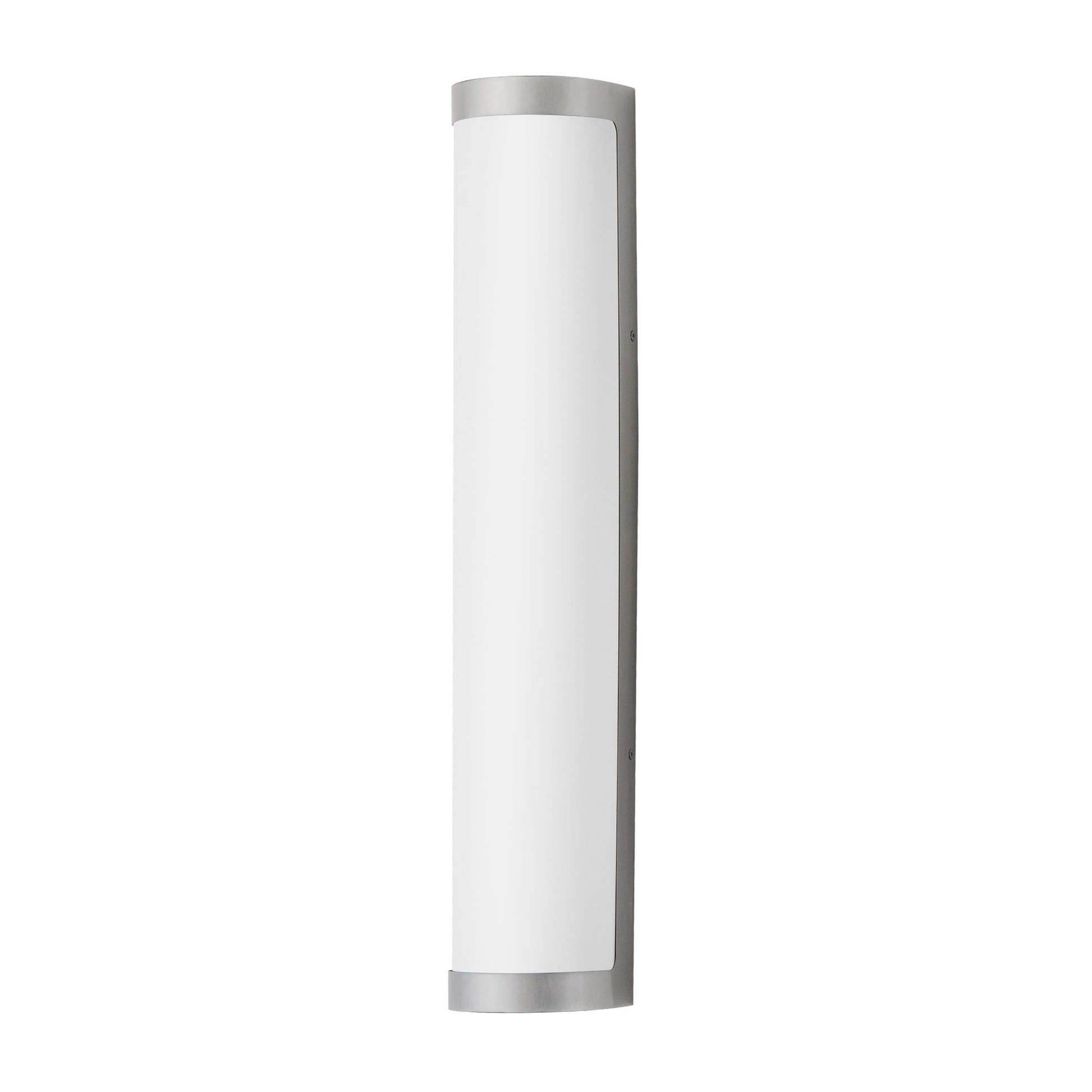 Halfpipe 26" LED Outdoor Wall Sconce, Brushed Aluminum Finish - Bees Lighting