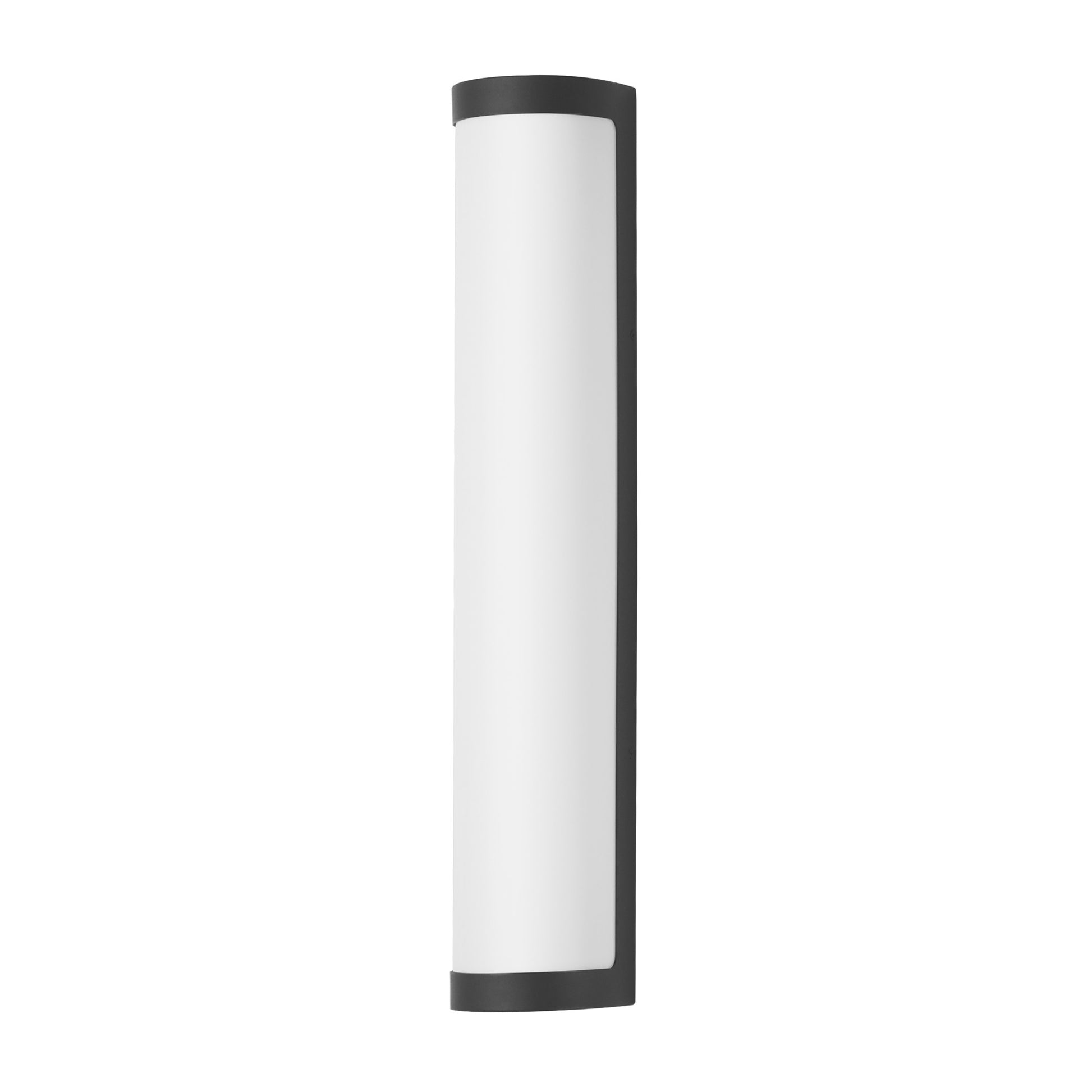 Halfpipe 26" LED Outdoor Wall Sconce, Black Finish - Bees Lighting