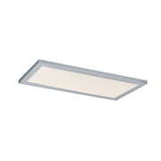 1x2 LED Flush Mount Panel, 40W, 2800lm, Selectable CCT, 120-277V, Brushed Aluminum - Bees Lighting