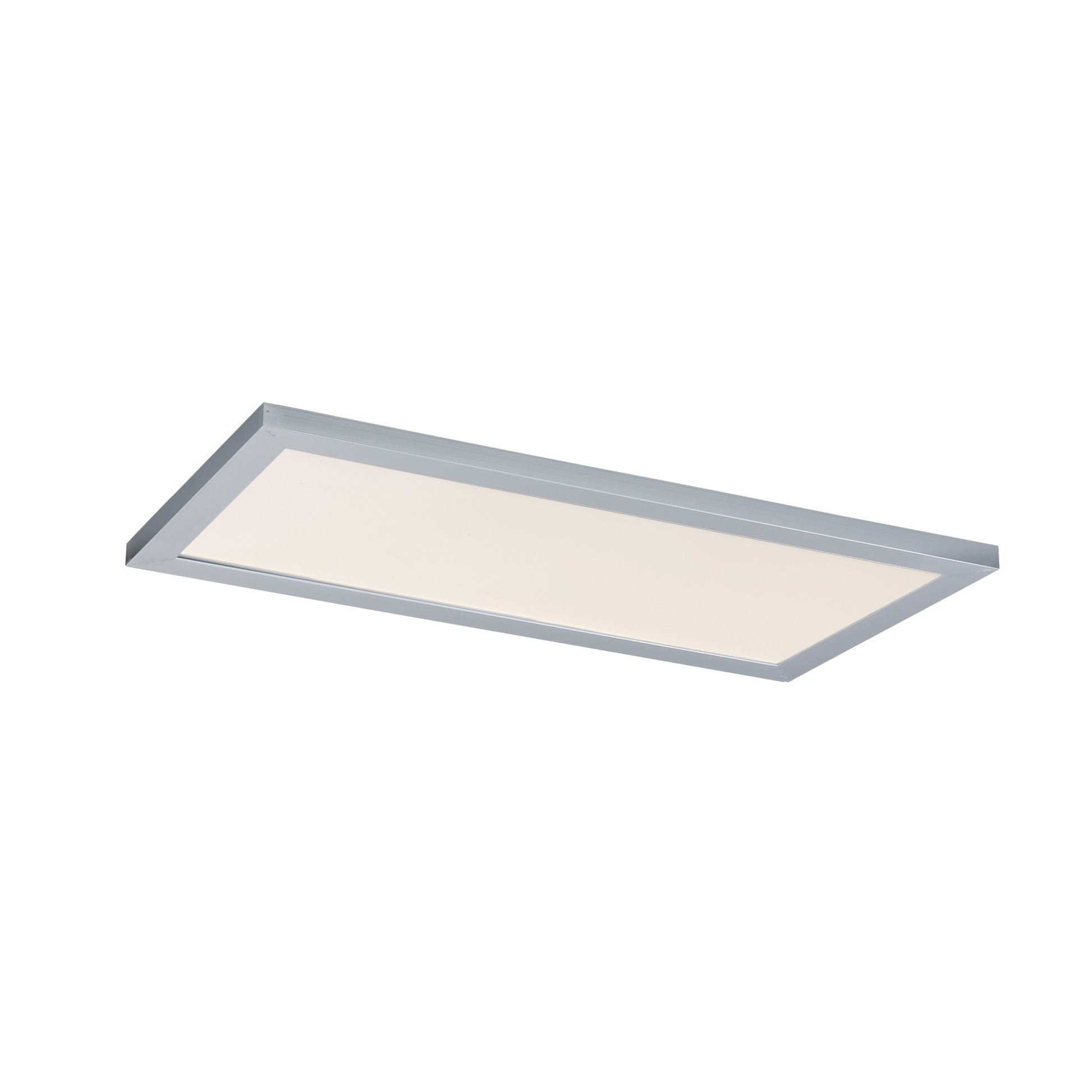 1x2 LED Flush Mount Panel, 40W, 2800lm, Selectable CCT, 120-277V, Brushed Aluminum - Bees Lighting