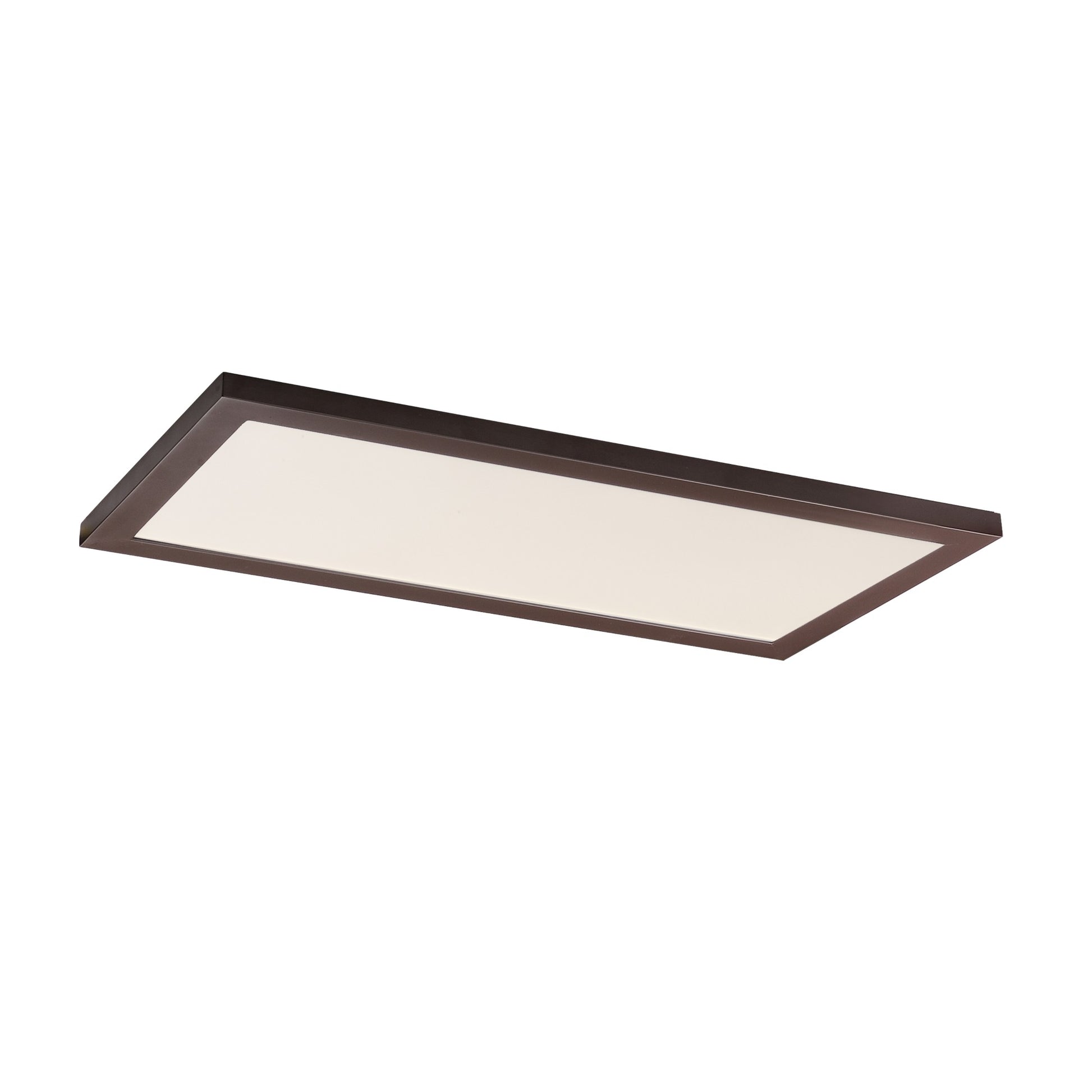 1x2 LED Flush Mount Panel, 40W, 2800lm, Selectable CCT, 120-277V, Bronze - Bees Lighting