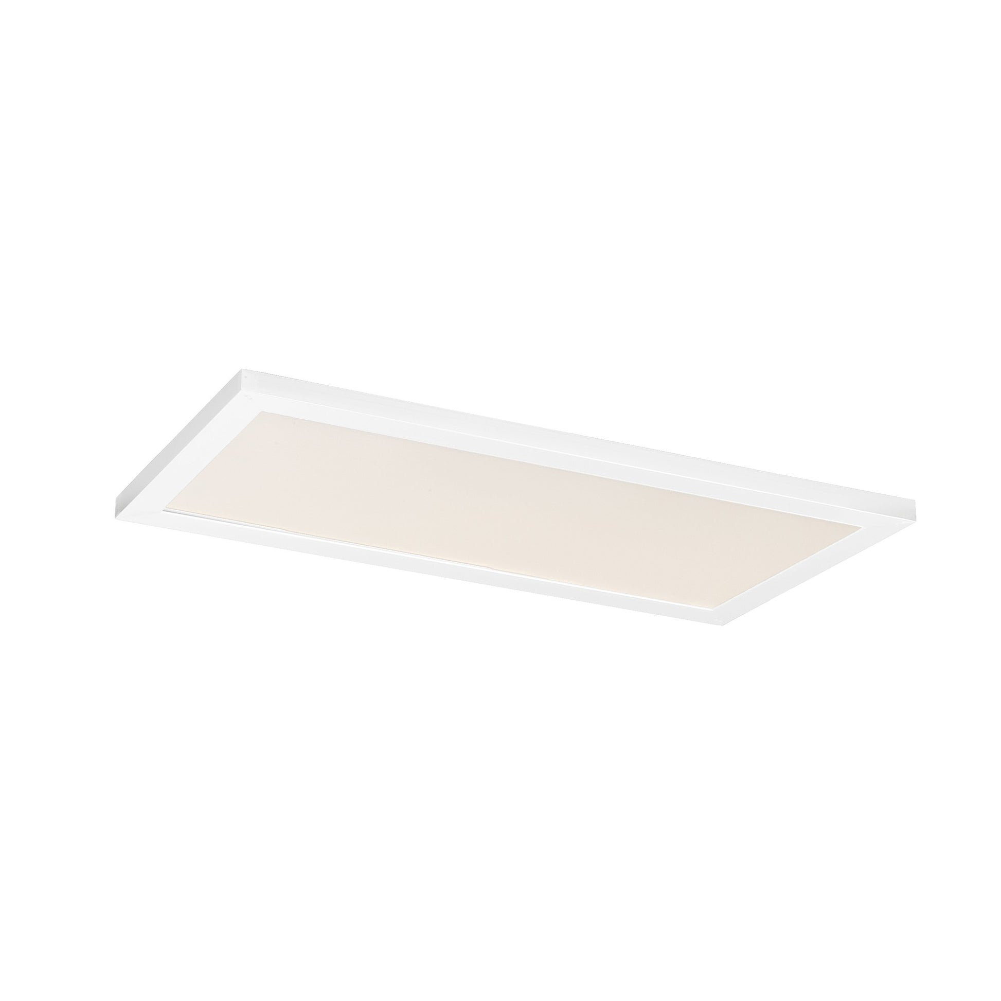 1x2 LED Flush Mount Panel, 40W, 2800lm, Selectable CCT, 120-277V, White - Bees Lighting