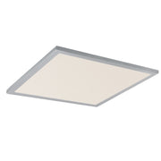2x2 LED Flush Mount Panel, 40W, 2800lm, Selectable CCT, 120-277V, Brushed Aluminum - Bees Lighting