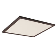 2x2 LED Flush Mount Panel, 40W, 2800lm, Selectable CCT, 120-277V, Bronze - Bees Lighting