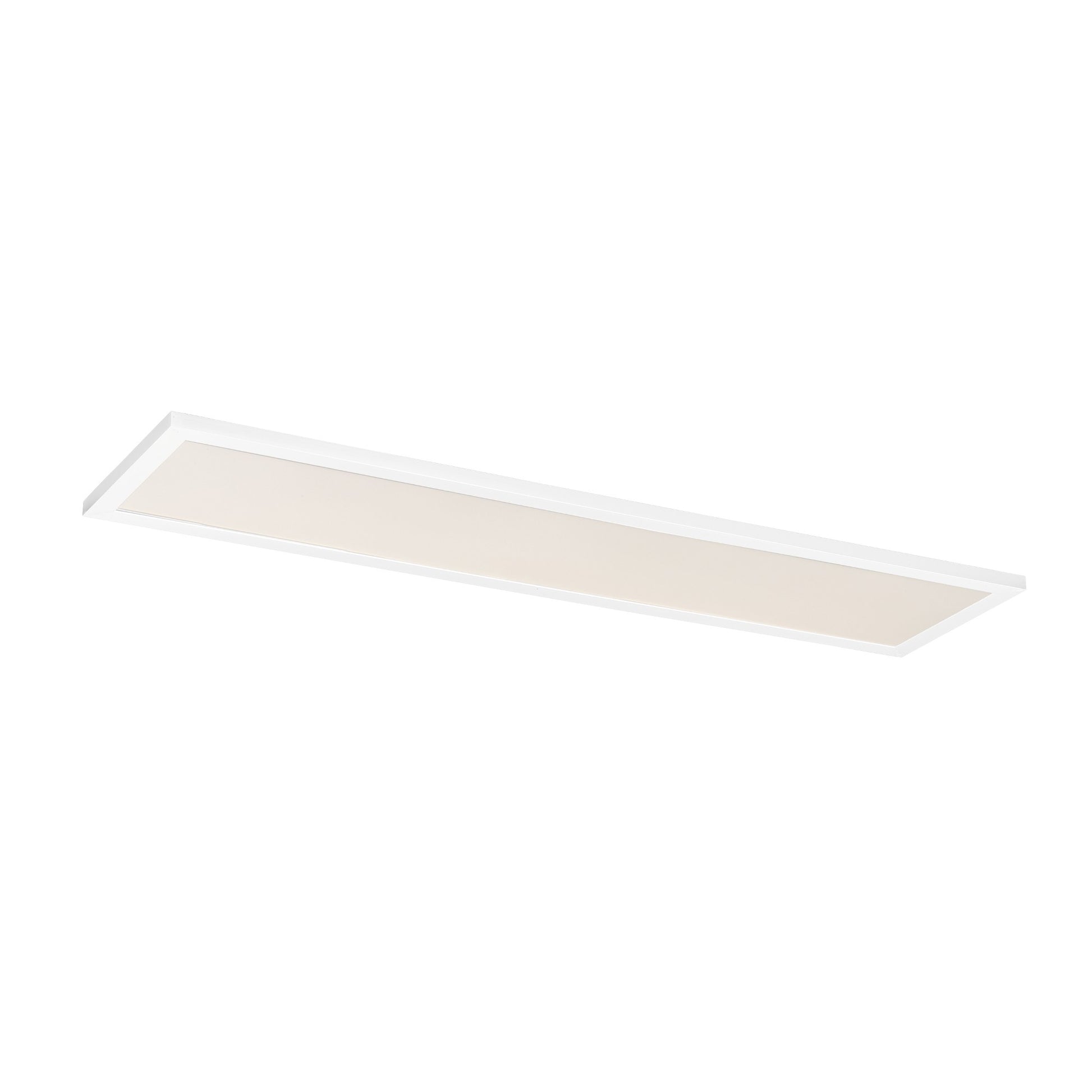 1x4 LED Flush Mount Panel, 50W, 3500lm, Selectable CCT, 120-277V, White - Bees Lighting