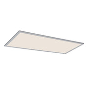 2x4 LED Flush Mount Panel, 50W, 3500lm, Selectable CCT, 120-277V, Brushed Aluminum - Bees Lighting