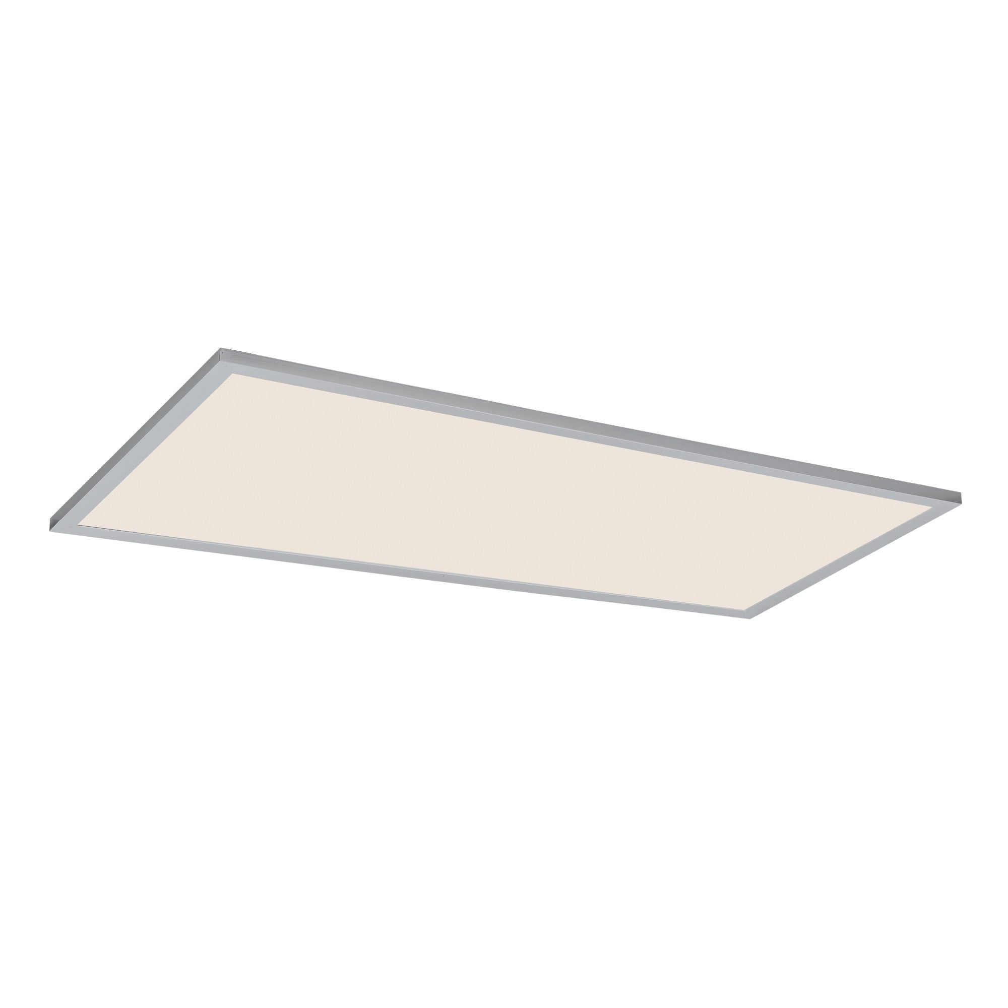 2x4 LED Flush Mount Panel, 50W, 3500lm, Selectable CCT, 120-277V, Brushed Aluminum - Bees Lighting
